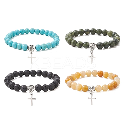 201 Stainless Steel Charm Bracelets BJEW-JB13245-1