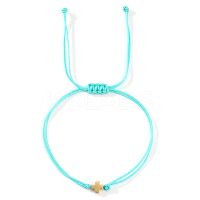 Adjustable Polyester Cord Braided Bracelets EW2287-3-1