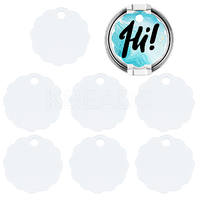 8Pcs Acrylic Heat Transfer Big Pendants FIND-SP0003-10A-1