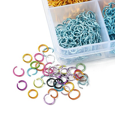36G 18 Colors Aluminum Wire Open Jump Rings FIND-FS0001-82-1