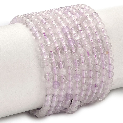 Natural Lavender Amethyst Beads Strands G-K406-A01-3mm-1