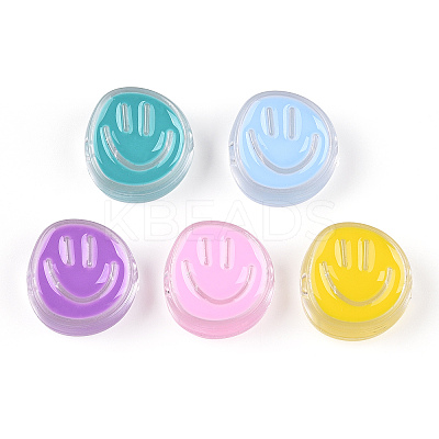 Transparent Acrylic Beads X-OACR-N137-35-1