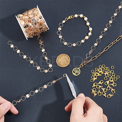 DIY Chain Bracelet Necklace Making Kit DIY-NB0009-31-1