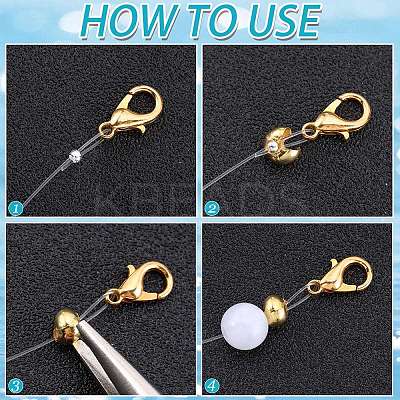 600Pcs 6 Styles Brass Crimp Beads Covers KK-SP0001-92-1