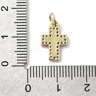 Brass Micro Pave Cubic Zirconia Pendants KK-A278-15G-02-1