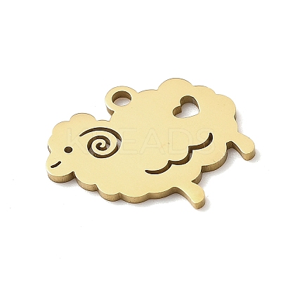 Animal Theme 304 Stainless Steel Pendants LS-STAS-D213-02A-G-1