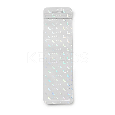 Rectangle Glitter Holographic Plastic Yin-yang Zip Top Gift Bags OPP-E004-01C-D02-1