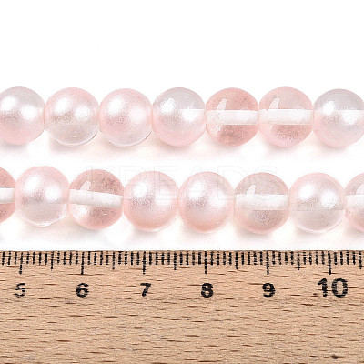 Baking Paint Transparent Glass Beads X1-DGLA-N011-10mm-03-1