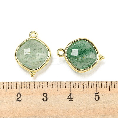 Natural Green Strawberry Quartz Pendants G-M431-12G-04-1