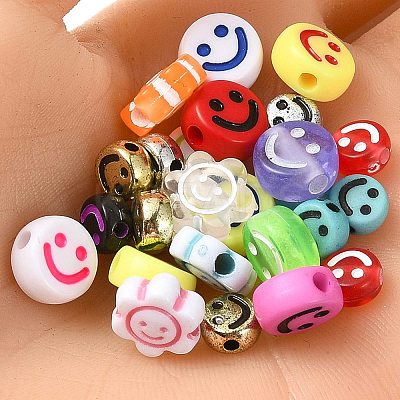 Mixed Styles Acrylic Beads DIY-YW0008-44-1
