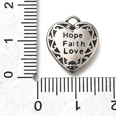 Retro 304 Stainless Steel Pendants STAS-L284-18AS-05-1