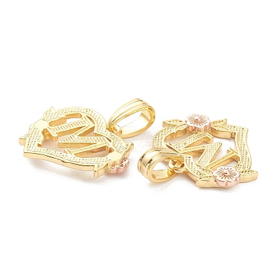 Real 18K Gold Plated Brass  Pendants KK-J042-43G-M-1