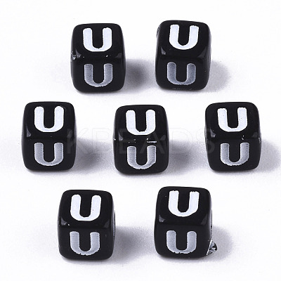 Opaque Acrylic Beads SACR-N002-01U-1