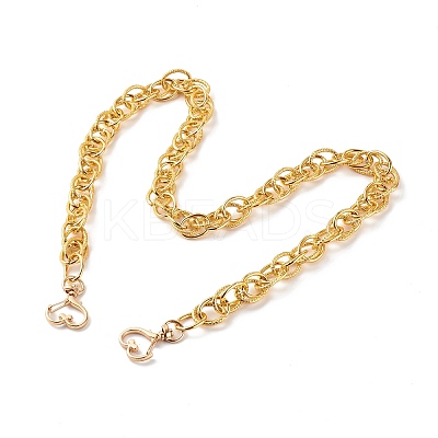 Aluminum Double Link Chains Bag Handles AJEW-BA00087-1