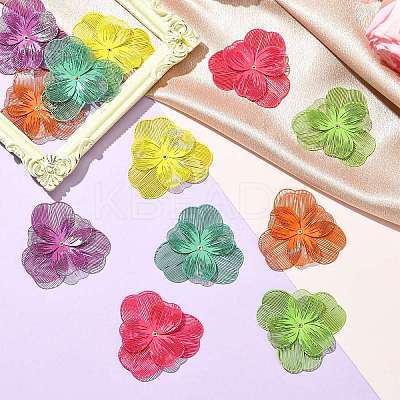 12Pcs 6 Colors 430 Stainless Steel Bead Caps STAS-CJ0002-54-1