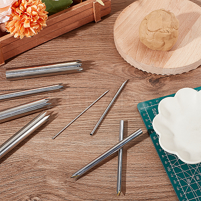 304 Stainless Steel Ceramic & Clay Craft Hole Puncher TOOL-WH0159-12P-1
