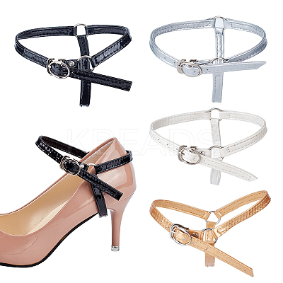 4 Sets 4 Colors PU Leather Shoelaces DIY-OC0010-29-1