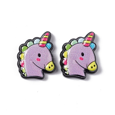Opaque Resin Cabochons LS-RESI-C027-05D-1