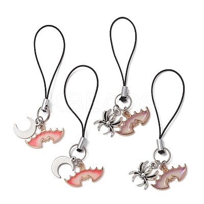 Alloy Enamel Mobile Straps HJEW-JM01076-1