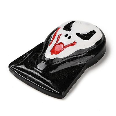 Ghost Mask Halloween Opaque Resin Decoden Cabochons RESI-R446-02C-1
