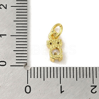 Brass Micro Pave Cubic Zirconia Charms KK-M283-24A-01-1