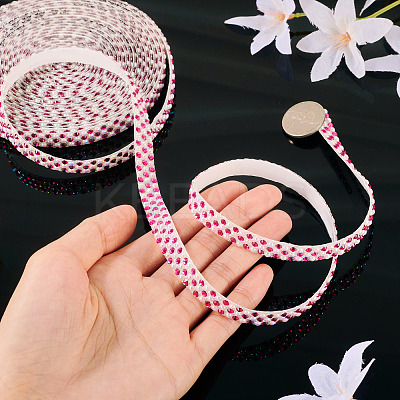 3 Yards Resin Self Adhesive Sewing Trim Hotfix Rhinestone Tape DIY-TA0013-15C-1