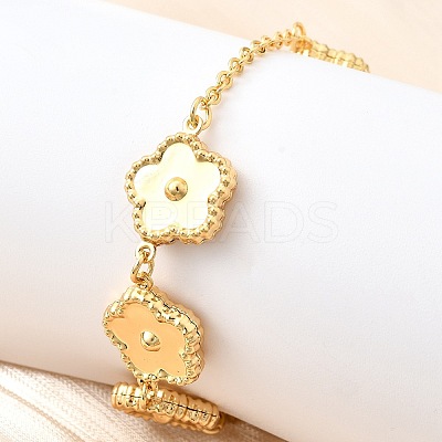 304 Stainless Steel Link Bracelets for Women BJEW-P354-03A-G-1