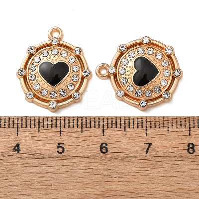 Alloy Enamel Pendants FIND-K030-17B-G-1