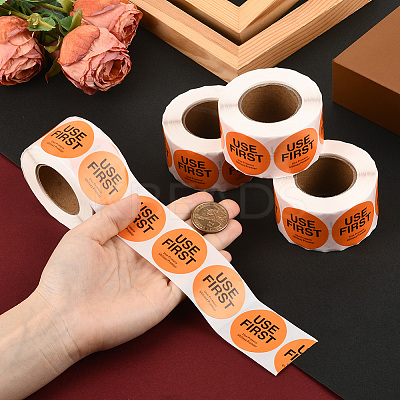 500Pcs Paper Adhesive Label Stickers STIC-WH20010-25F-1