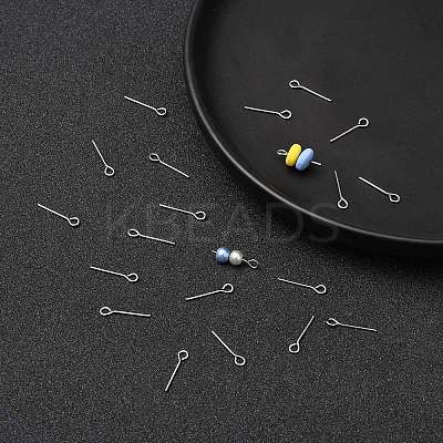 Tarnish Resistant 304 Stainless Steel Eye Pin LS-STAS-R045-15mm-1