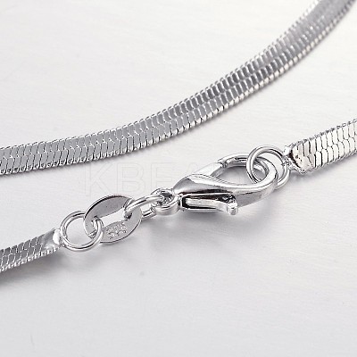 Tarnish Resistant 201 Stainless Steel Herringbone Chain Necklaces NJEW-M146-01-1