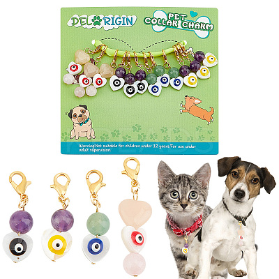 12Pcs 4 Styles Pet Supplies HJEW-DR00007-1