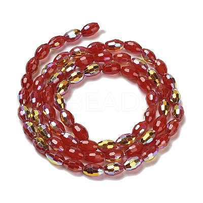 Baking Paint Glass Beads Strands DGLA-D001-02E-1