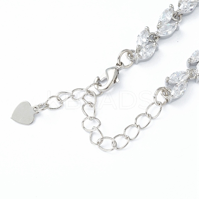 Brass Charm Bracelets BJEW-B010-01P-1