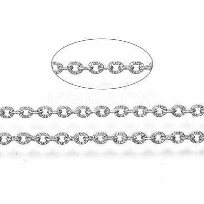 Tarnish Resistant 304 Stainless Steel Chains CHS-S001-12A-P-1