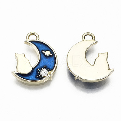 Alloy Enamel Pendants X-ENAM-S126-006-RS-1