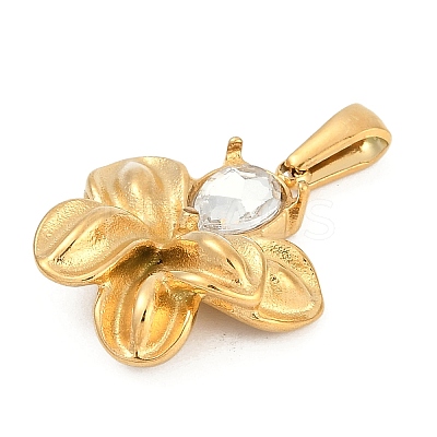 304 Stainless Steel Rhinestone Pendants STAS-K291-06G-02-1