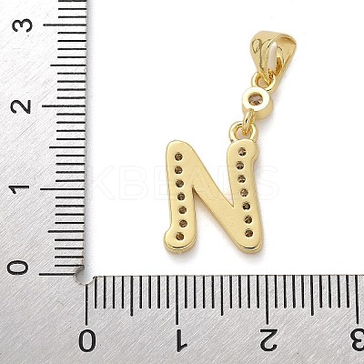 Brass Micro Pave Cubic Zirconia Pendants KK-M319-02G-N-1