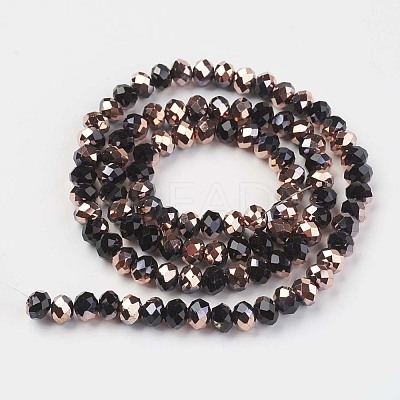 Electroplate Opaque Glass Beads Strands LS-EGLA-A034-P6mm-N01-1