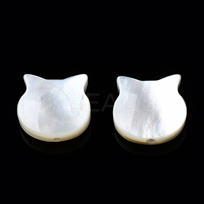 Natural Black Lip Shell & White Shell Beads SSHEL-N034-124B-1