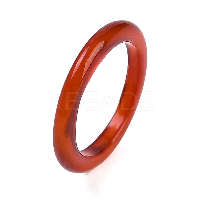 Dyed & Heated Natural Agate Finger Rings for Women RJEW-Z075-01O-1