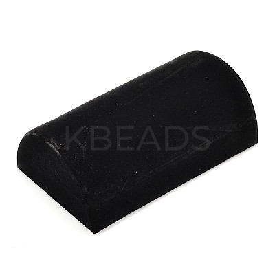 Wooden Half Round Jewelry Bracelet Displays BDIS-L001-07B-1