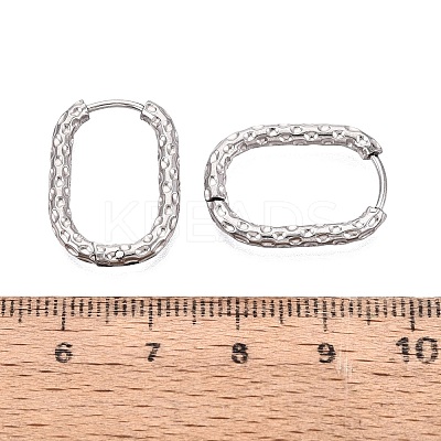 Non-Tarnish 304 Stainless Steel Hoop Earring STAS-A091-17B-P-1