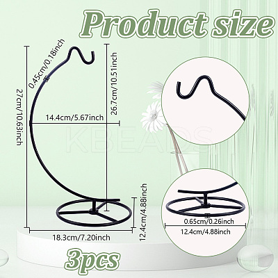 Iron Ornament Display Stands ODIS-WH0025-228A-EB-1