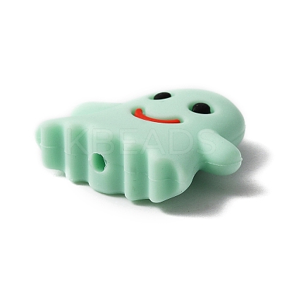 Food Grade Eco-Friendly Silicone Beads LS-SIL-WH0002-34C-1