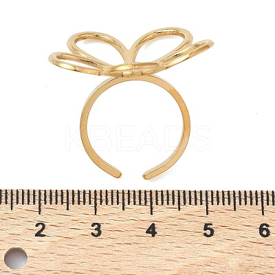 304 Stainless Steel Cuff Open Rings for Women LS-RJEW-P180-04G-1