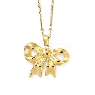 Stainless Steel Necklaces NJEW-R264-02G-1