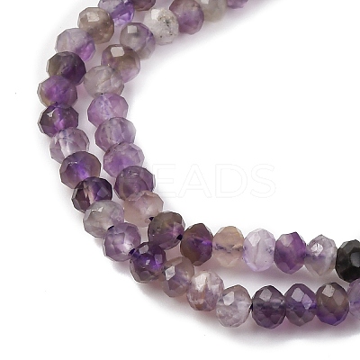 Faceted Natural Amethyst Beads Strands LS-G-RM241221-N2-1