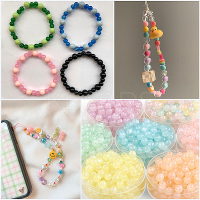 DIY Glass Beaded Bracelets & Earrings Jewelry Making Kit DIY-SP0001-20C-1
