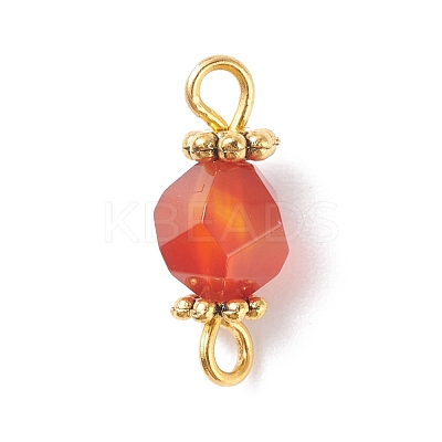 Chakra Theme Natural Tiger Eye & Rose Quartz & Amethyst & Topaz Jade & Red Agate & Amazonite & Sodalite Links Connectors PALLOY-JF01190-1